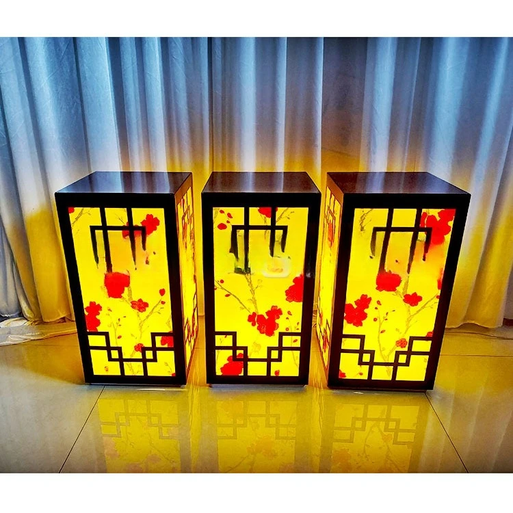 

Chinese style light box dessert table background table wedding party event decoration