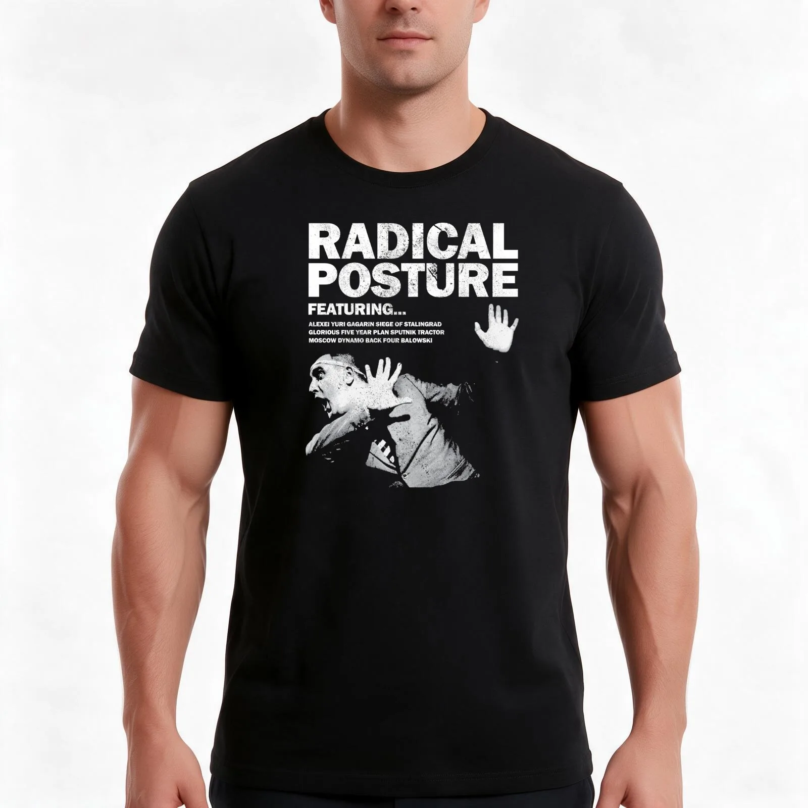 Radical Posture - Vintage Look T-Shirt, Summer Casual Cotton Tee, Oversized Streetwear Tops, Vintage Graphic Print, 100% Cotton