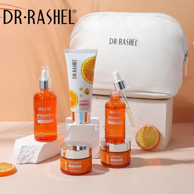 

DR RASHEL Vitamin C Осветляющий набор для ухода за кожей против старения, 5 шт./компл.