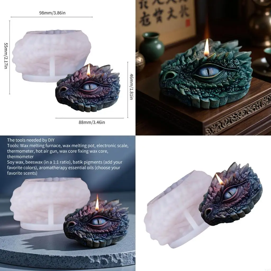

Detailed Dragon Eye Silicone Mould For Enthusiasts Handmade Decoration Projects X3UC