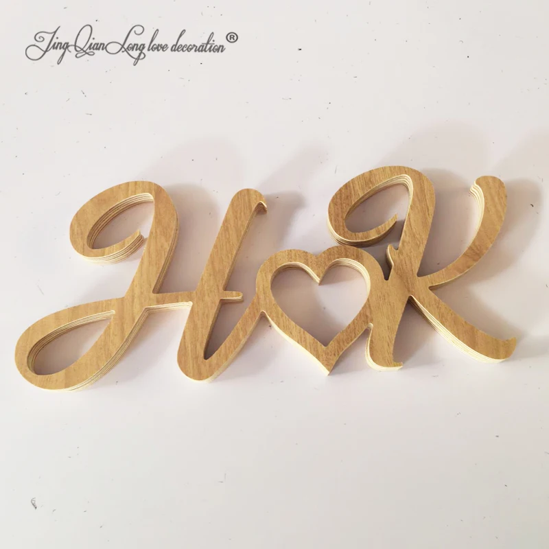 Custom Personalized Wooden Name Sign, Valentines Day Gift, Couple Initials Wood Plaque, Wedding Anniversary, Engagement Gift