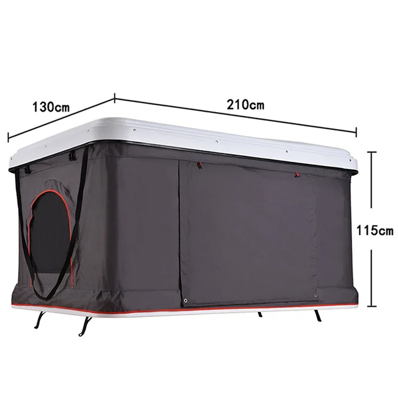 210CM Roof Tent Portable Rooftop Tent for Small and Medium-sized Vehicles for Tourism Comfortable Tent