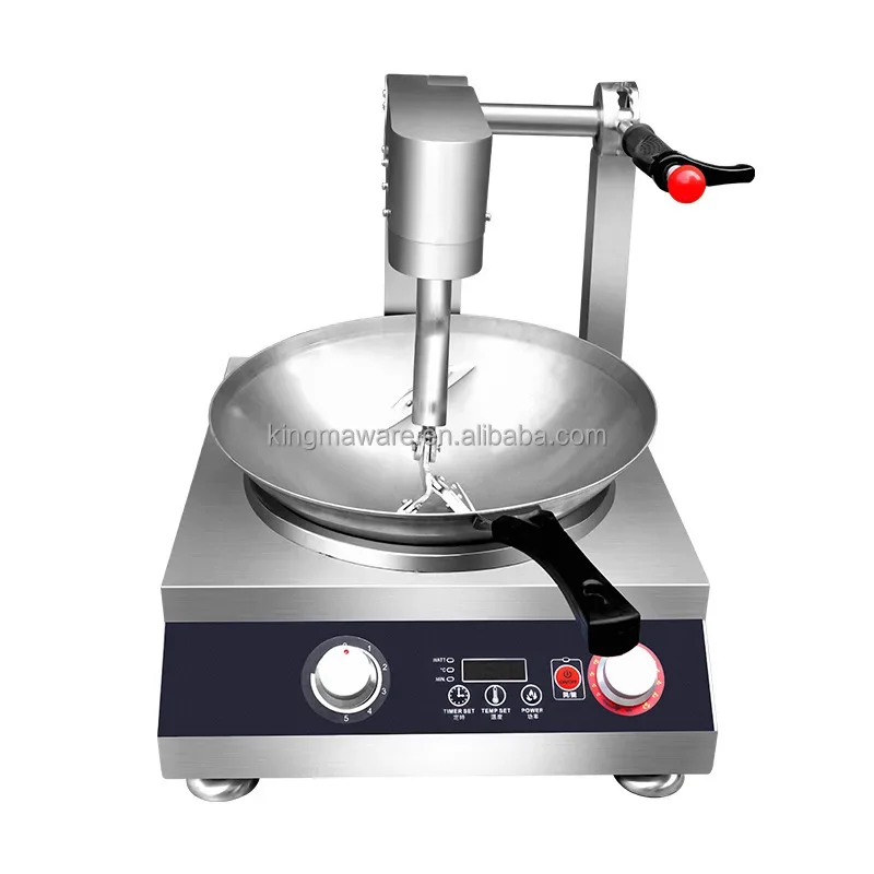 Chinese Hotel Restaurants Using Automatic Cooking machine Electric 5kw Fried Pot Machine