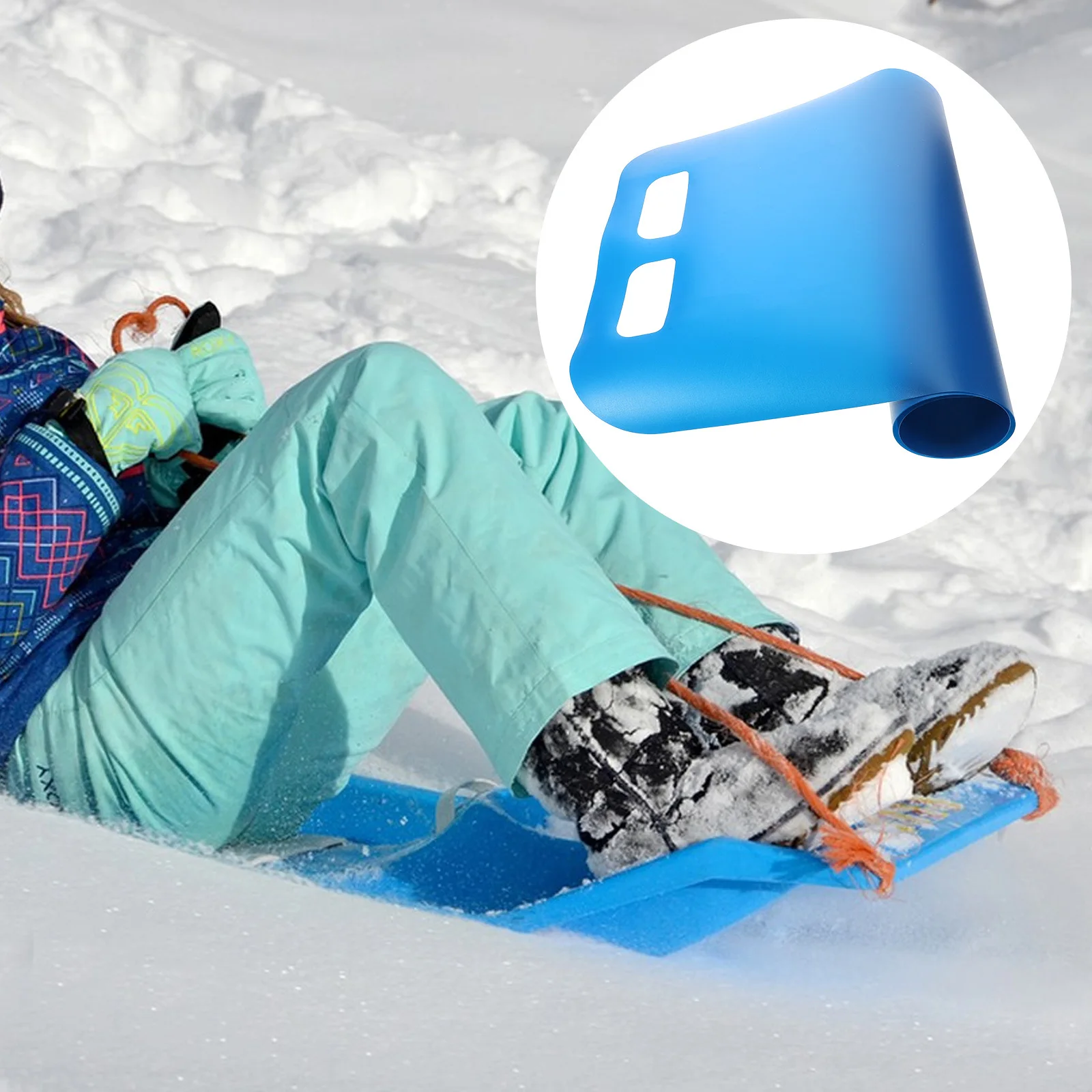 

1pc 'S Blanket Lightweight Roll Up Snow Sled For Outdoor Indoor Grass Sand Beach Sliding Board