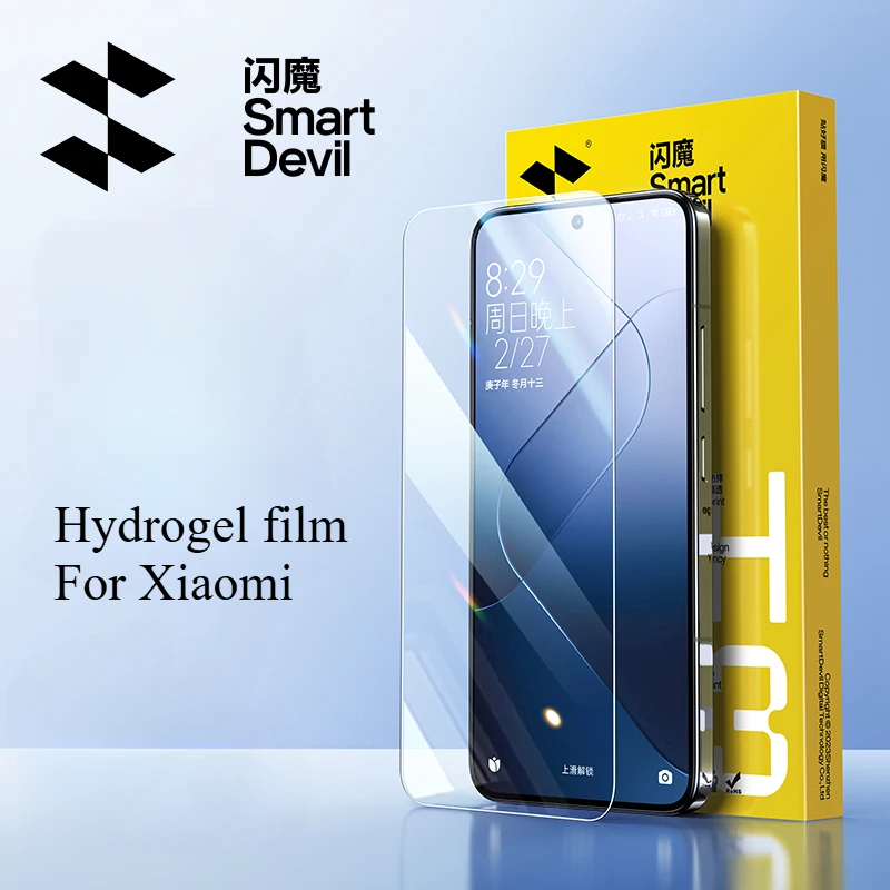 SmartDevil 2/3 PCS Screen Protector Hydrogel film For Xiaomi 15 15Pro Curved full screen Clear Soft Film for Redmi Note 14 Plus