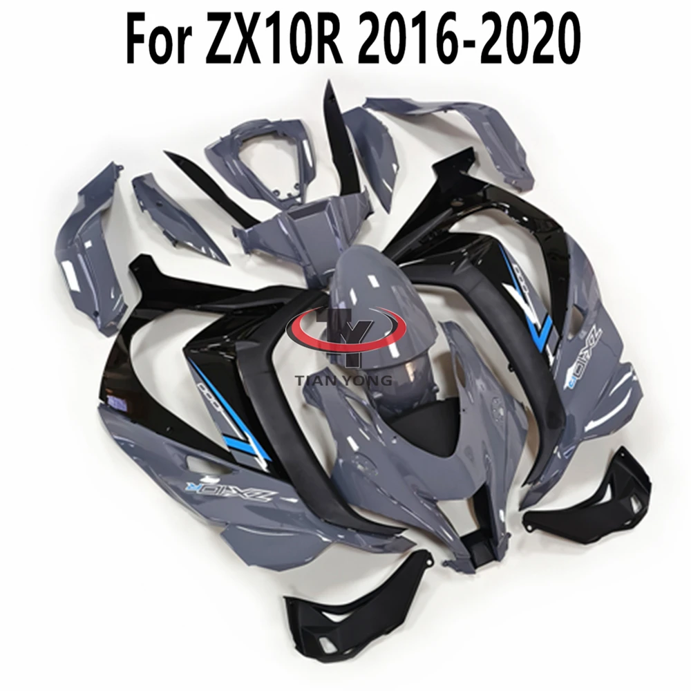 

Full Fairing Kit Injection All Bright Dark Cement Gray Bodywork Cowling For Kawasaki ZX-10R ZX10 R 2016-2017-2018-2019-2020 10R