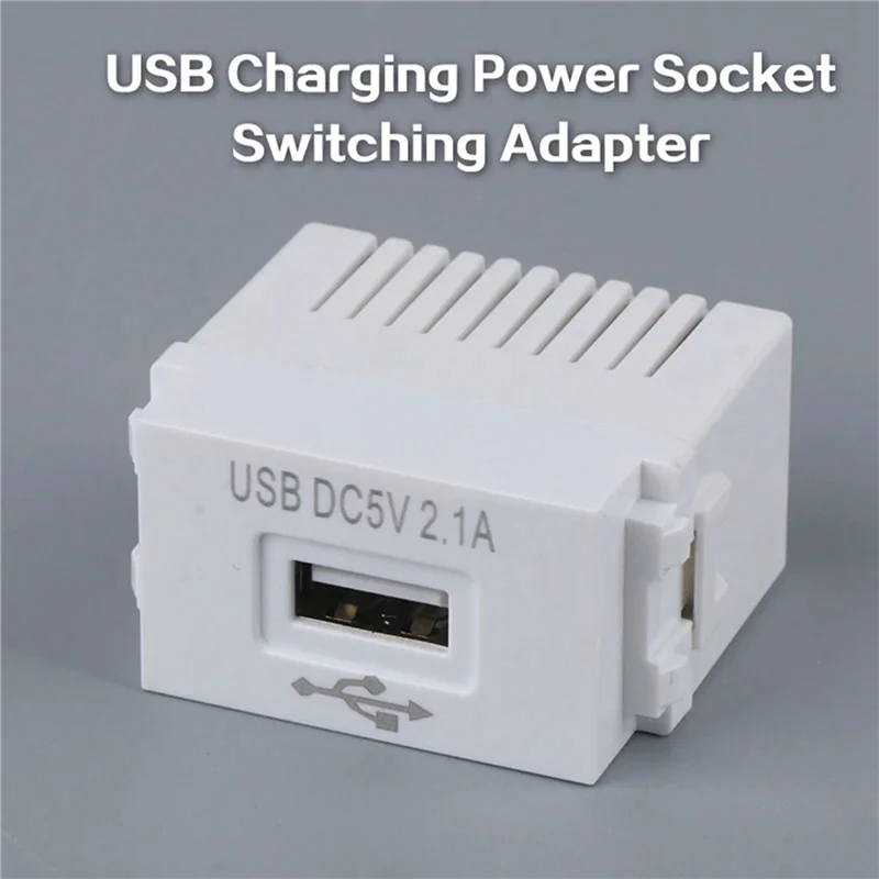 2X Phone Charging Panel USB Power Module 220V Socket 5V Transformer 2.1A USB Charging Power Socket Switching Adapter,Requisite