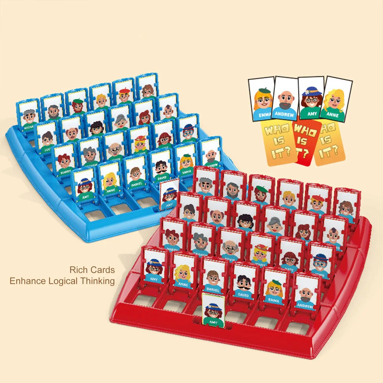 لعبة تخمين من أنا اللوحة بين الوالدين والطفل، لعبة لوحة بطاقات منطق الذاكرة التفاعلية، لعبة تخمين تعليمية للحفلات العائلية