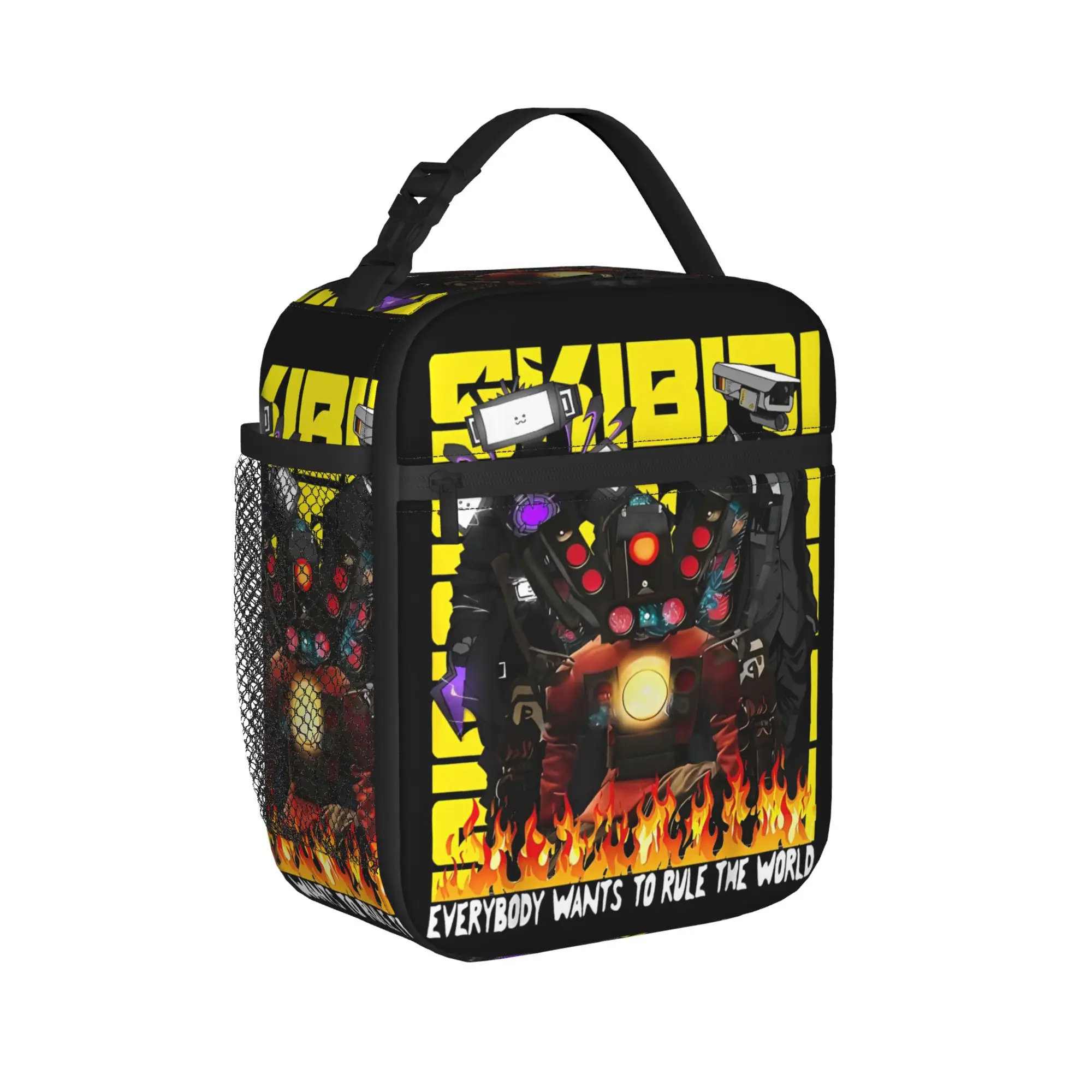 Skibidi Toilet Tiviman Insulated Lunch Bags Thermal Bag Reusable,Lunch Container  High Capacity Tote Lunch Box Bento Pouch