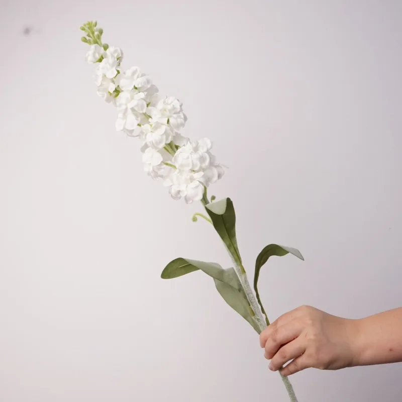 3 Stücke Feuchtigkeitsspendende Violette Kunstblumen Heimdekoration Echt Wirkende Hyazinthe Hochzeitsdekoration Blumenarrangement Großer Delphinium – Detail 10