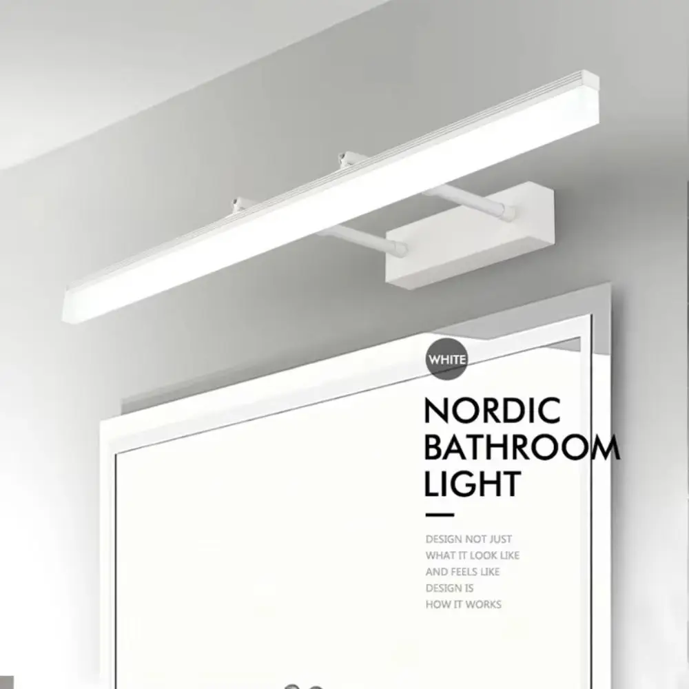 9 واط 40 سنتيمتر وحدة إضاءة LED جداريّة ضوء قابل للسحب لا الحفر مرآة حمام مصباح مكافحة الضباب مرآة ماكياج مقاومة للماء خزانة ضوء #2