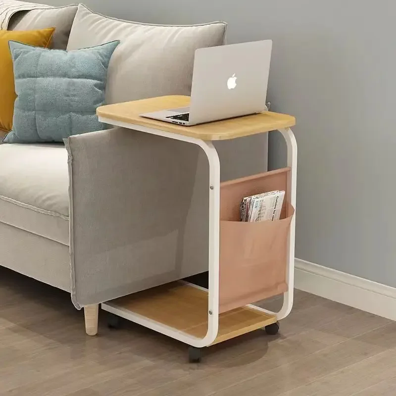 Side table, mobile coffee table, simple small table, small square , sofa, side , bedside table End Tables