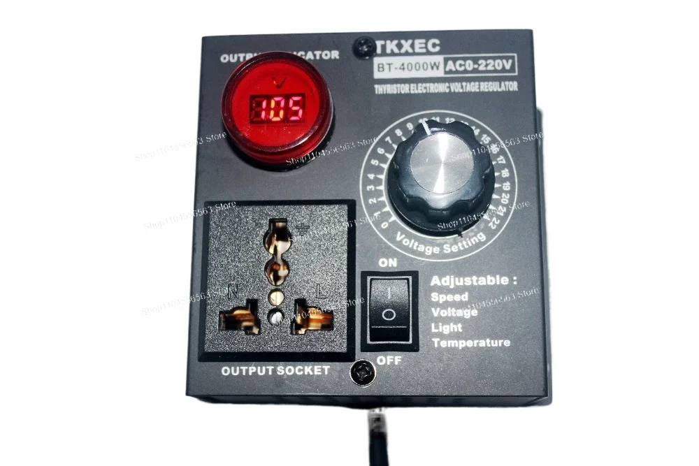 

Светодиодный дисплей AC 220 В 4000 Вт SCR Регулятор напряжения — электронный регулятор температуры и скорости для вентиляторов и двигателей