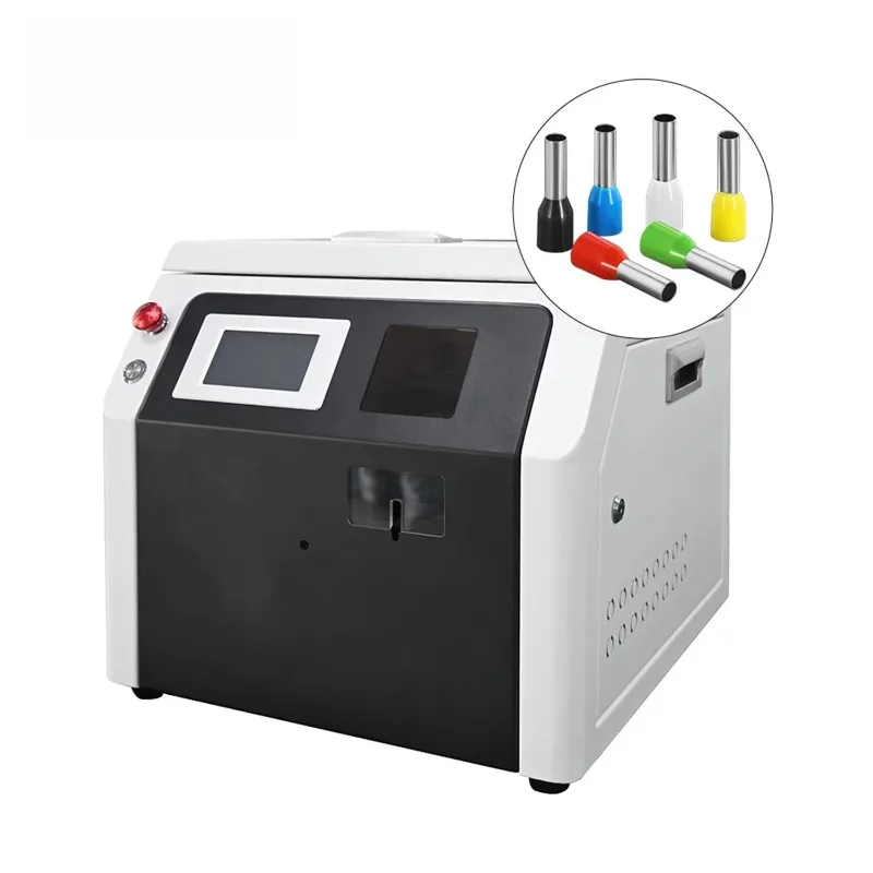 Automatic Ferrule Crimping Machine Wire Stripping Terminal Cutter for Pre Insulated Tube End Cable Assembly