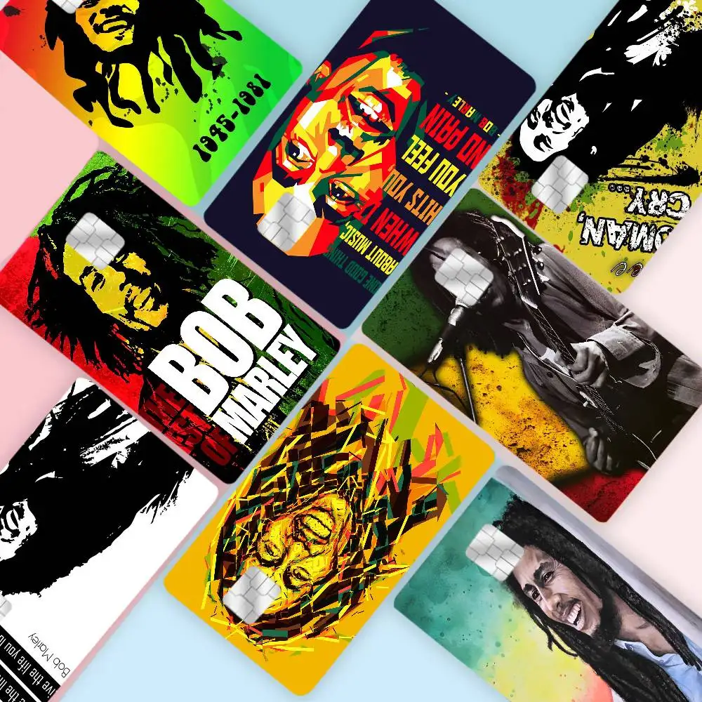

Bob Marley Fashion Matte Gold Silver Black Matte Film Skin Sticker Tape For Bank Credit Debit Card