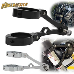 Powermotor Universal Motorbike Motorcycle Headlight Spotlight Bracket Mount Clamp 39/41mm For Harley Cafe Racer Yamaha Suzuki