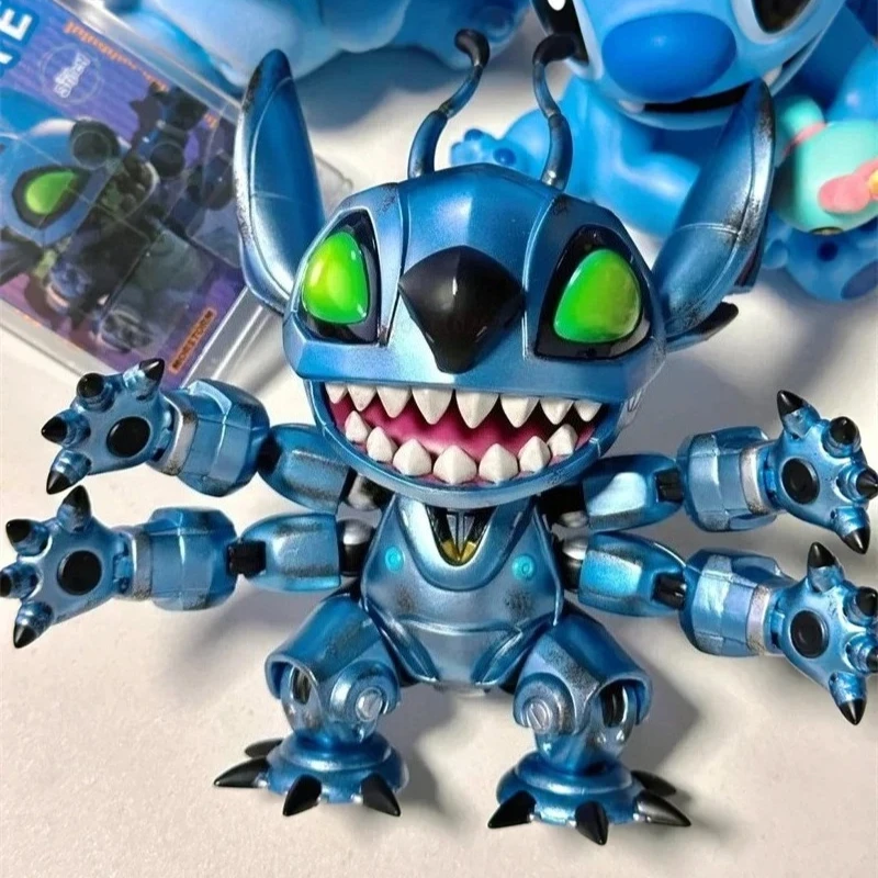 

Disney Stitch Machinery Cool Action Figure Anime Model Toys Collection Desktop Decoration Birthday Christmas Gift