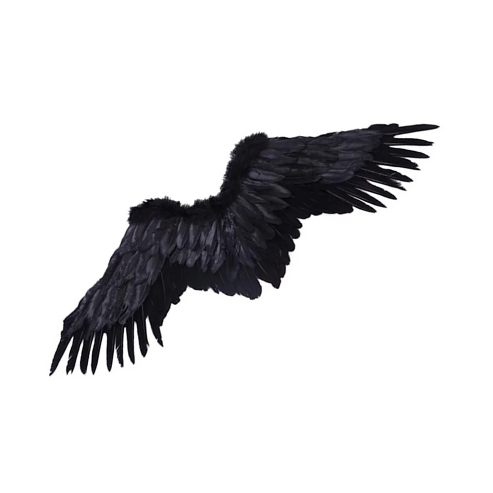 

Halloween Costume Wing Medium Black Party Masquerade Carnival Role Play Accessory for
