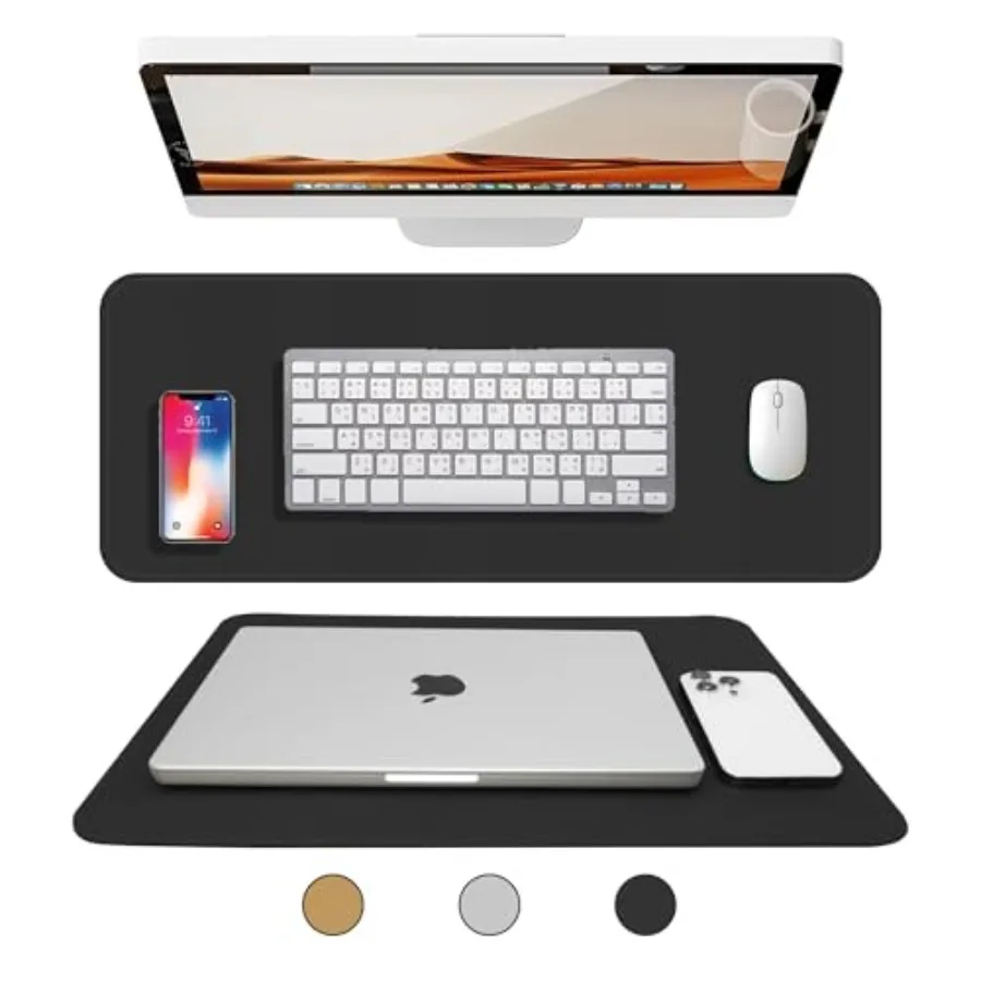 

Настольный блокнот Rikan: стильный и элегантный органайзер для рабочего пространства из веганской кожи — идеальный вариант для вашего стола.