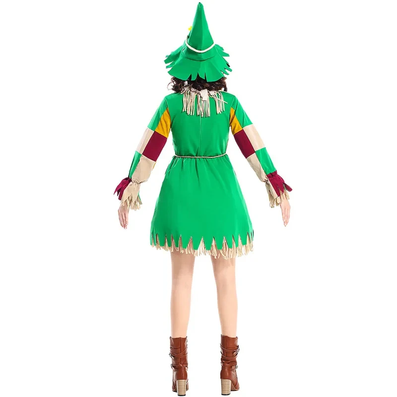 

KKL3Kid Adult Women Halloween New Green The Scarecrow Hunk Costumes k15[[