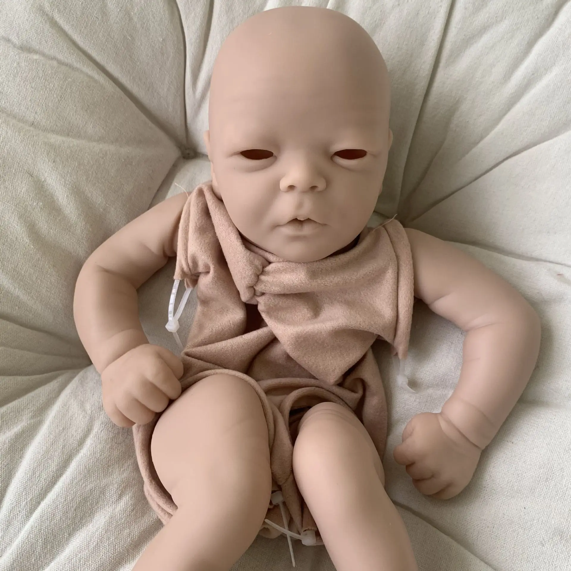 

Reborn Blank Doll kit 19Inch Darren Vinyl Kit Unpainted Unfinished Doll Parts Handmade Toy with cloth body