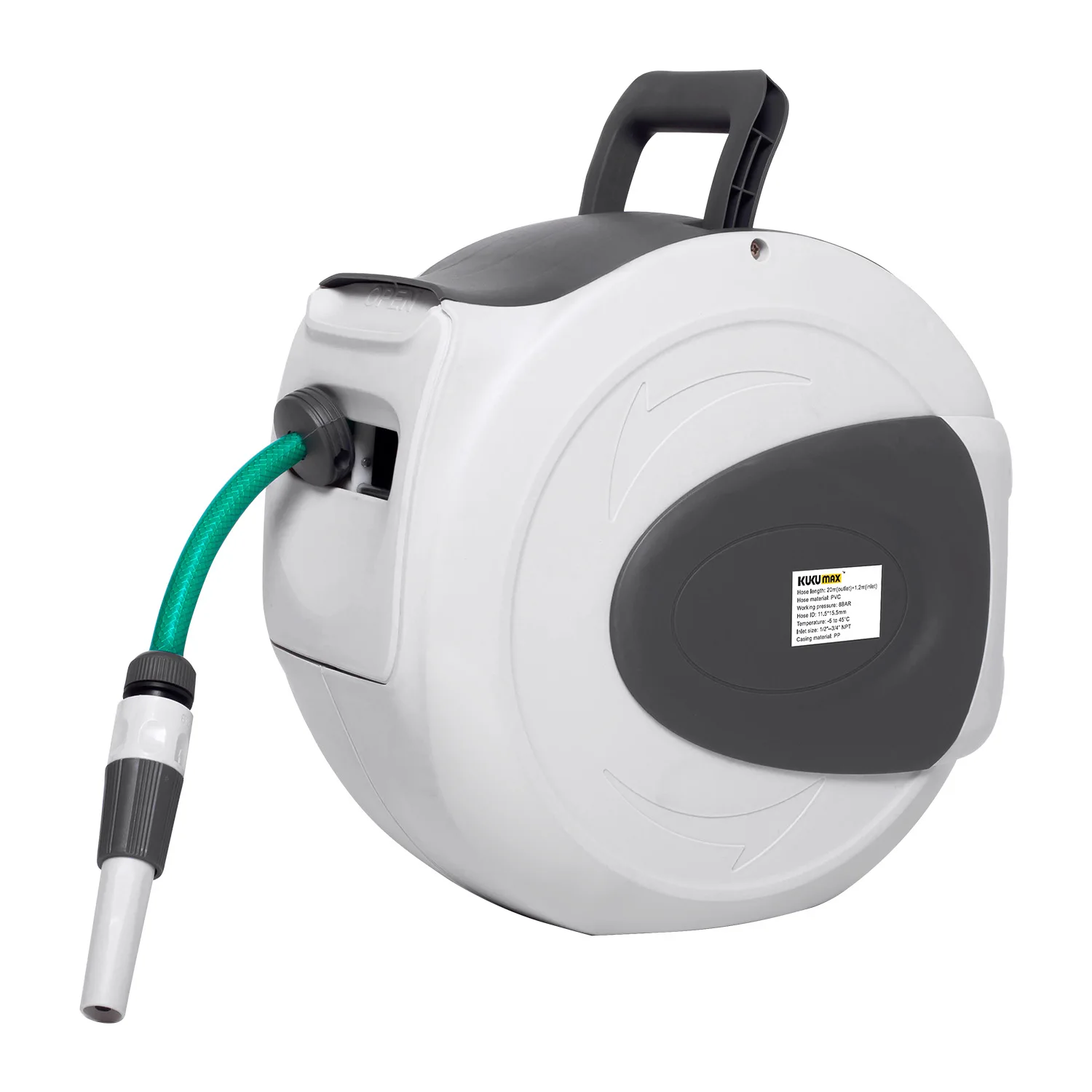 

For Best Crossbow Automatic Recycling Water Pipe Car Pipe Reel Car Wash Pipe Receiver Storage Rack Wall-mounted Garden Car Water