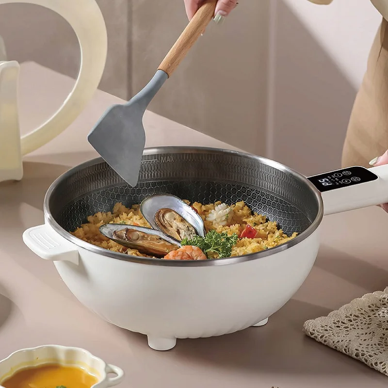 4.5 L Sart Frying Pot ultifunctional Cooker Non-stick Frying Pot Large Capacity Hot Pot 1~4 People