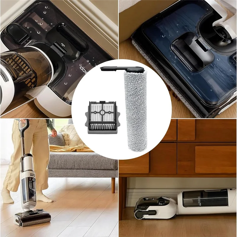 Promotie! Voor Tineco Floor One Stretch S6 nat- en droogstofzuiger vervangende onderdelen, borstelrollen + Hepa-filters