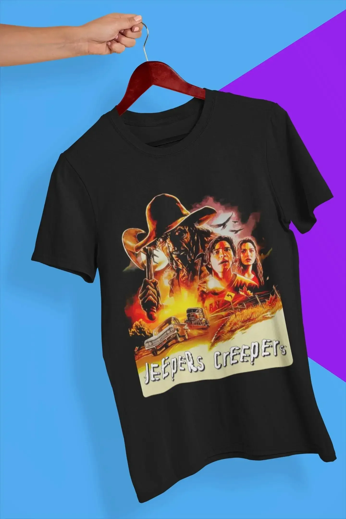 Jeepers Creepers Movie T Shirt Horror Fan For Her Him Nostalgia Clothing Holiday