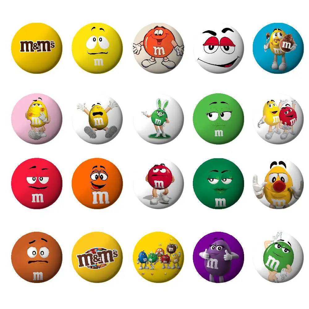 M-Ms C-ChocolateS insignias botón Pin broche hecho a mano para ropa insignia mochila accesorios de decoración