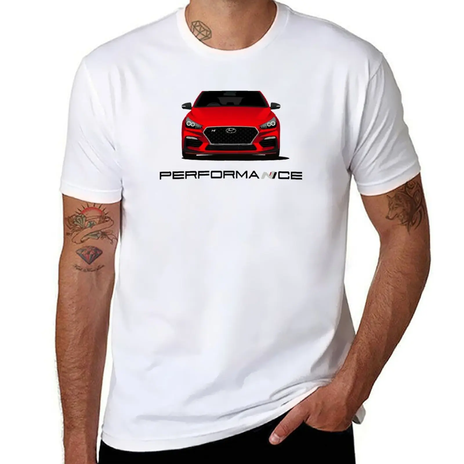2025 New model Fashionable and Innovative I30N (custom red) T-Shirt customizeds summer tops korean fashion quick drying tshirts