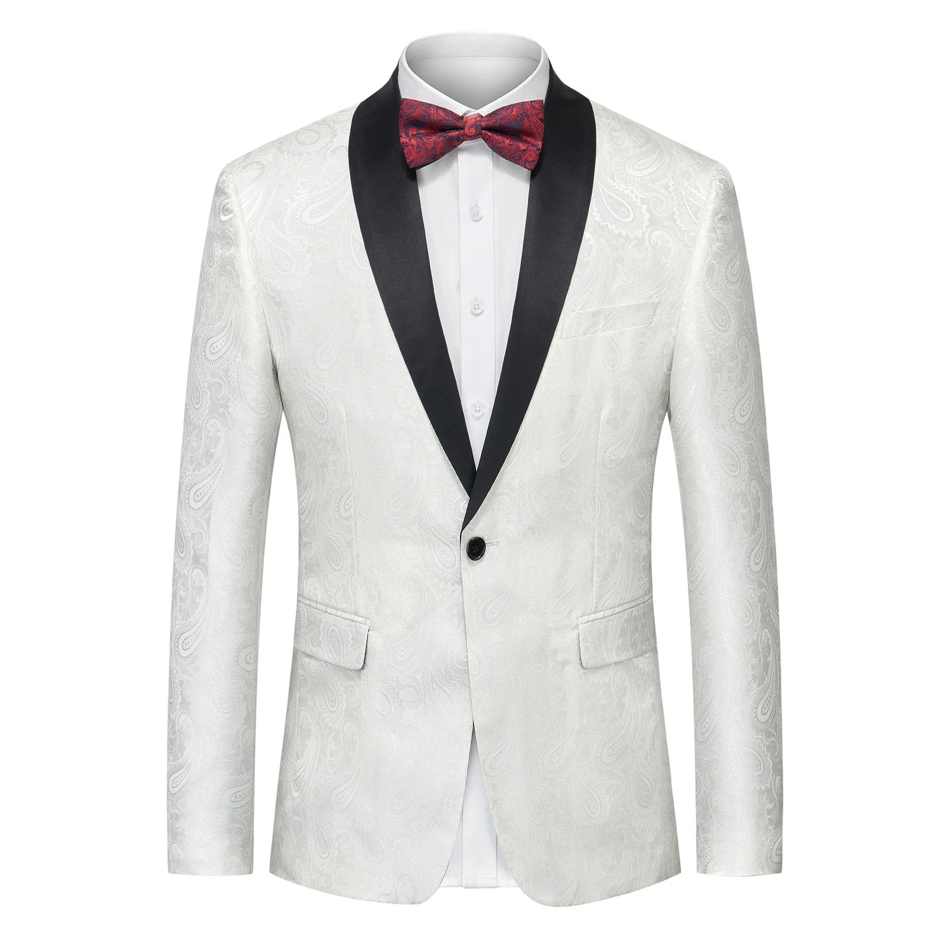 J125 Men\'s Jacquard Dress Foreign Trade Fashion Suit Jacket Single West Multicolor Slim Stage Performance Wedding Banquet