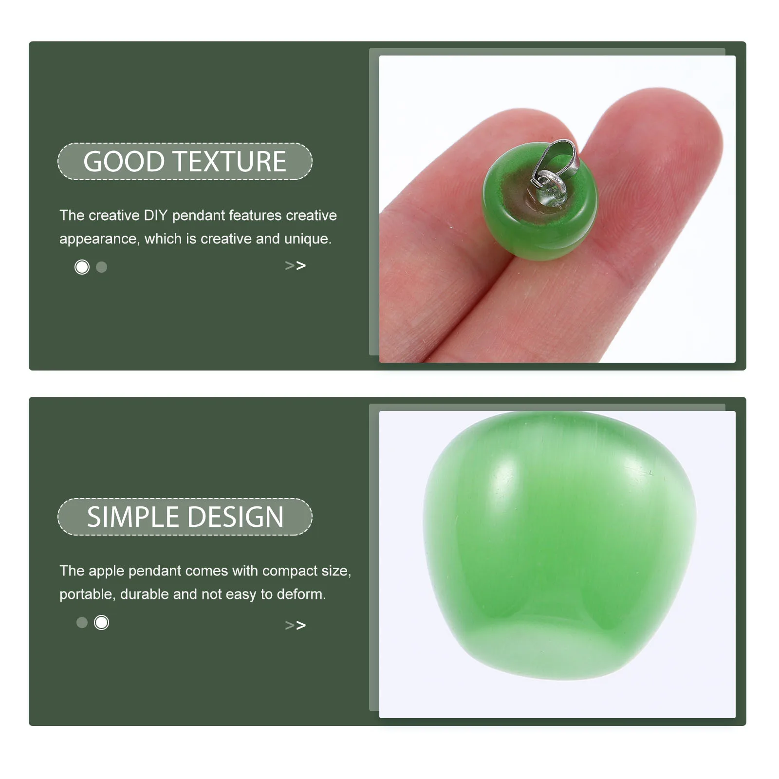 

4Pcs Cat Eye Stone Pendants Creative DIY Craft Charms for Jewelry Making Keychain Necklace Earring Supplies Charms