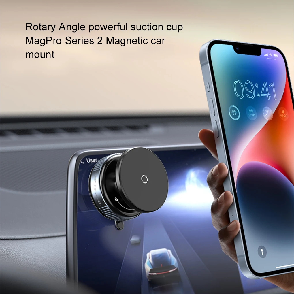 Car Mobile Phone Holder Strong Vacuum Suction Cup Support Rotating Base For Iphone12-16 Smartphone for Office Home Travel