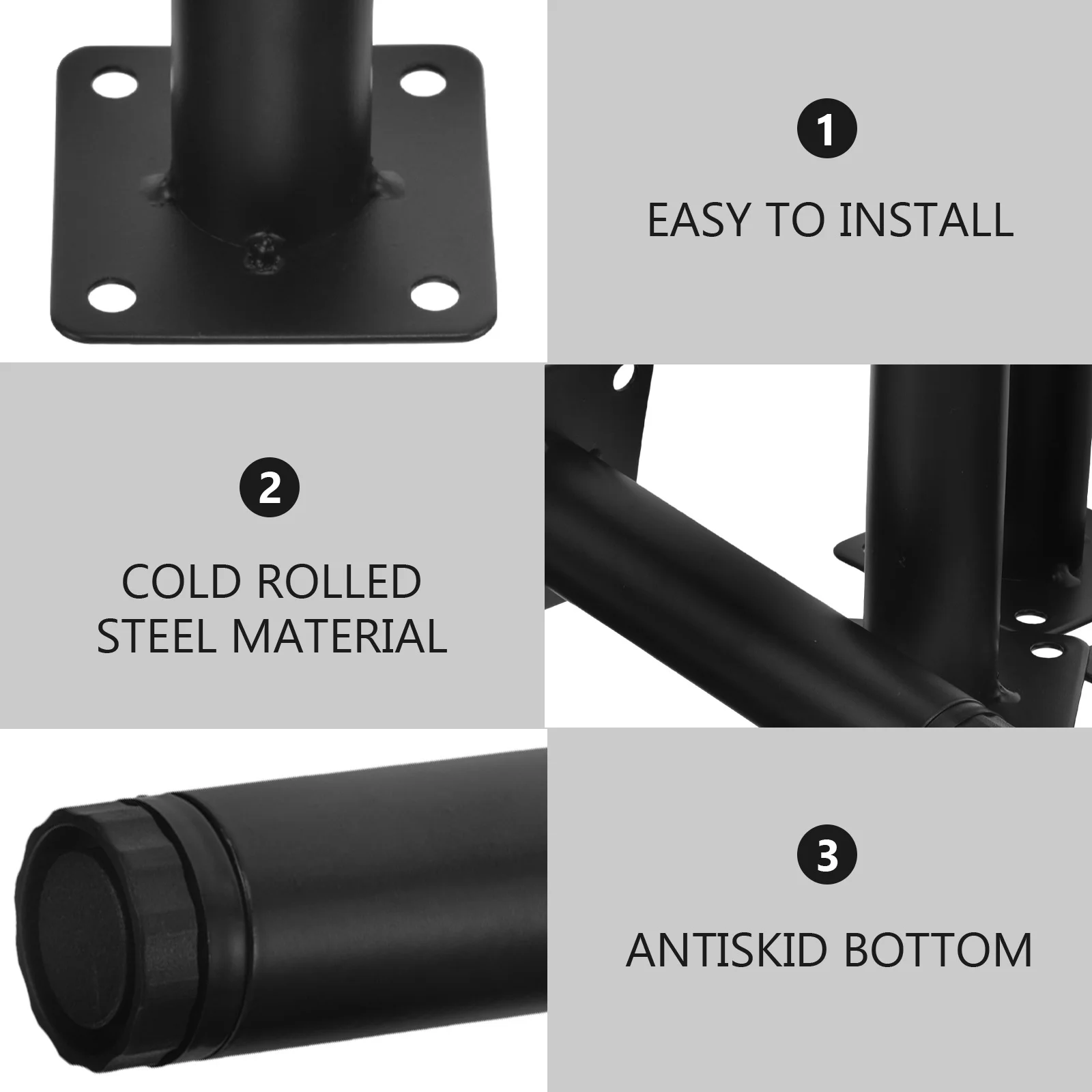 

4Pcs Replacement Furniture Legs Heavy Duty Metal Legs for Sofa Dresser Cabinet Table Nightstand Couch Floor Protector