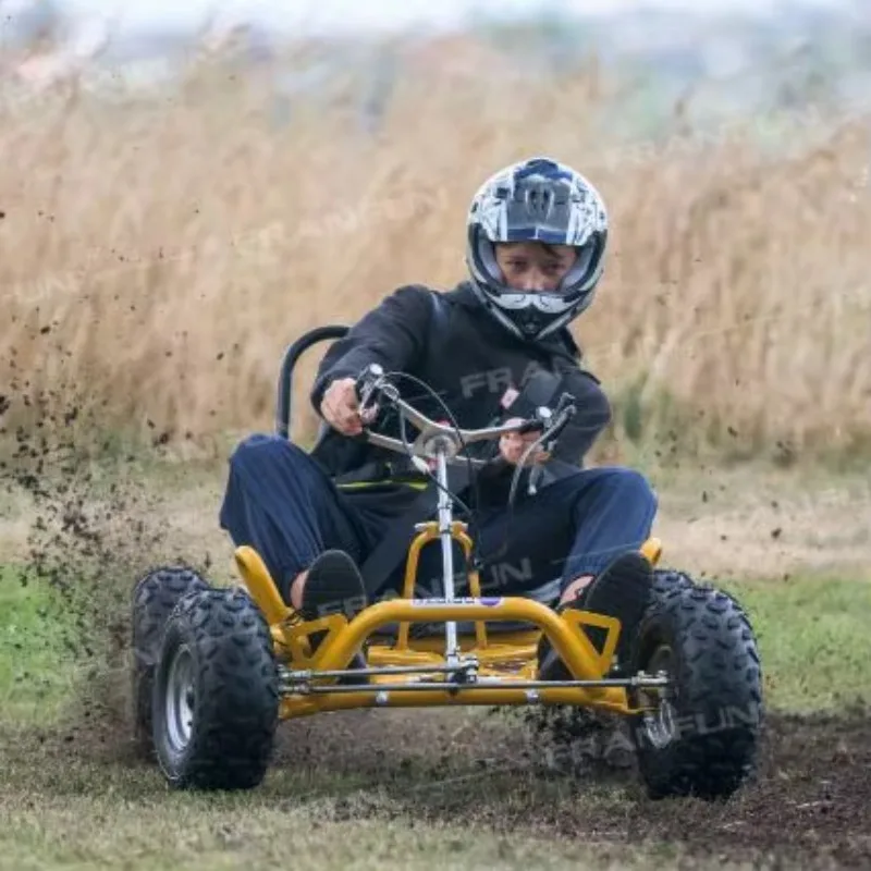 25KM/H Safety Speed Buggy For Aged 105CC Heavy Duty Gas Karting With 4 Wheels