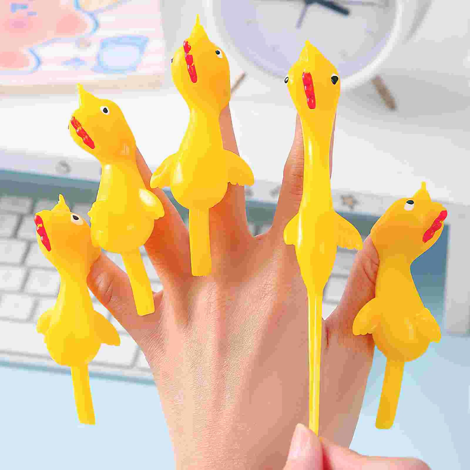 子供のための空飛ぶ鶏のおもちゃ,ストレッチ,小さな鳥のおもちゃ,60個