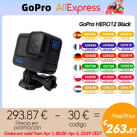 GoPro HERO12 Black Action Camera HyperSmooth6.0 5.3K60fps Video 27MP Go Pro12 helmet Sport Camera Go Pro HERO12