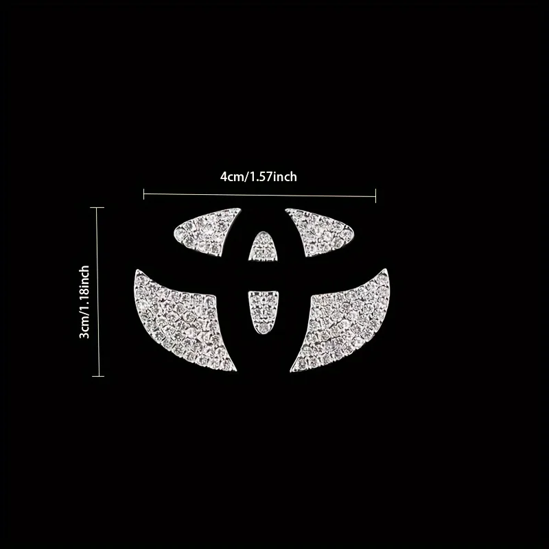 

Car Steering Wheel Sticker Crystal Diamond Decal For Toyota Steering Wheels Decorative Accessories Crystal Sticker Accessories