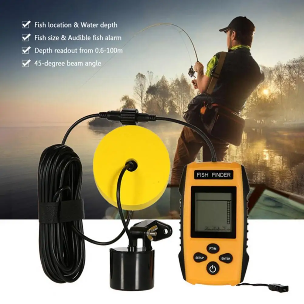 Useful Fish Detector Helpful Wireless Stable Widely Usage Fish Detector  Fish Finder Anti-rust