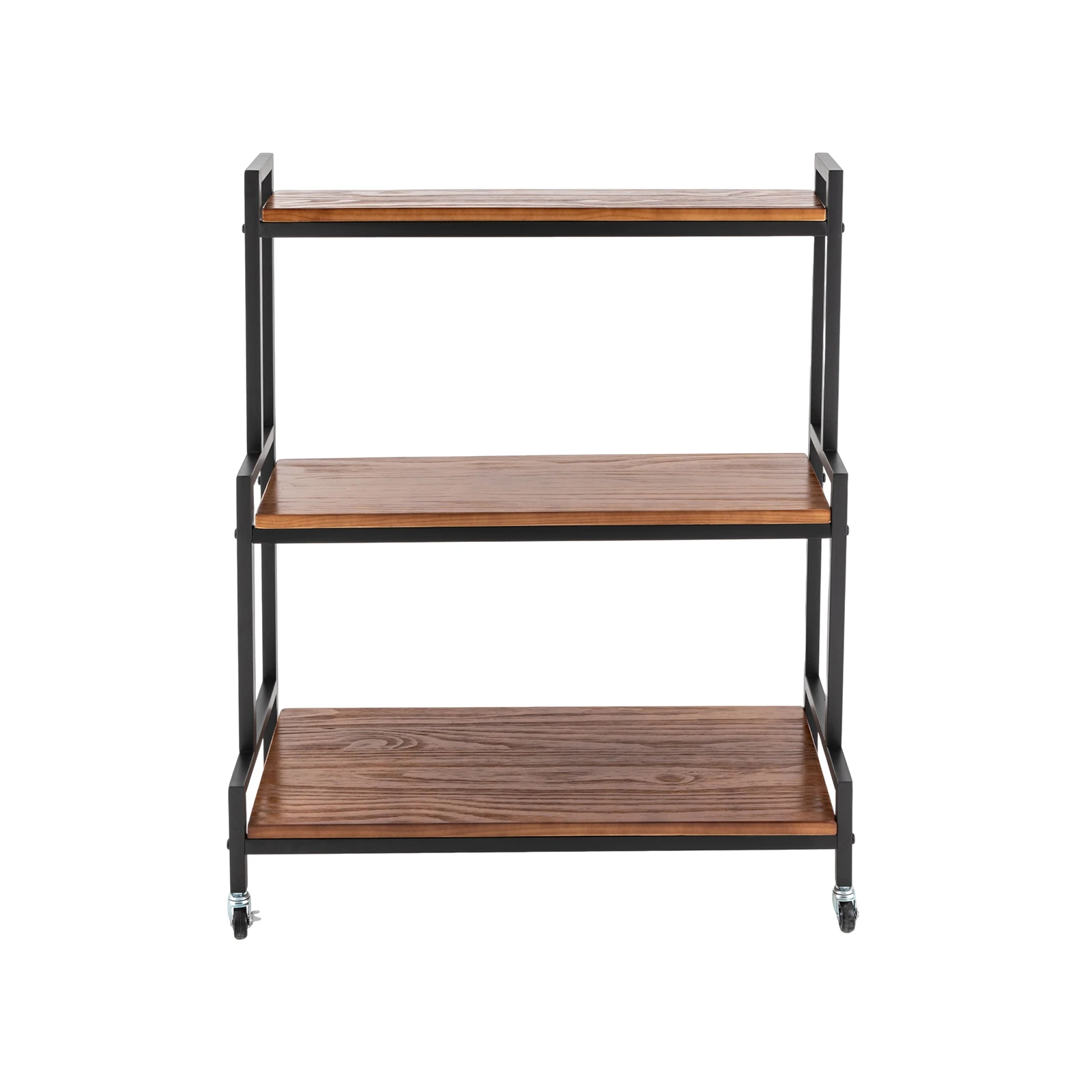 

3-tiers Plant Stand With Wheels & Allen Key Floor Mounted Plant Stand Large Capacity High Bearing Capacity