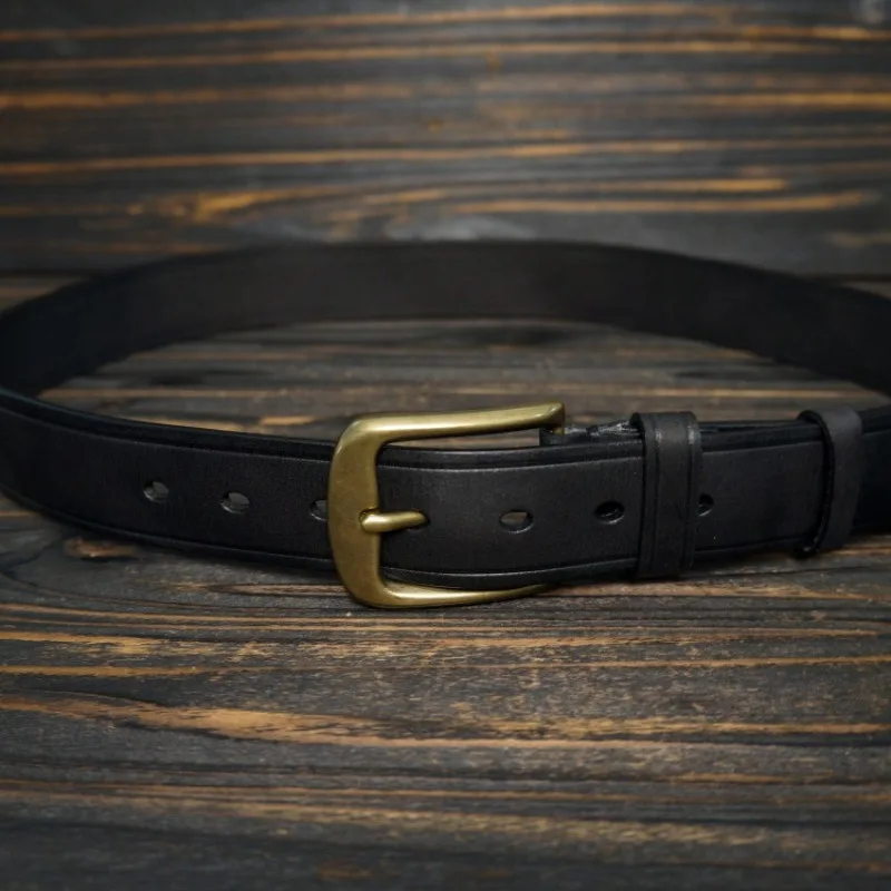 Men Washed Multi-color Retro Pure Cowhide Needle Buckle Belts Unisex Jeans Belt Woman Genuine Leather Fashionable Versatile Belt