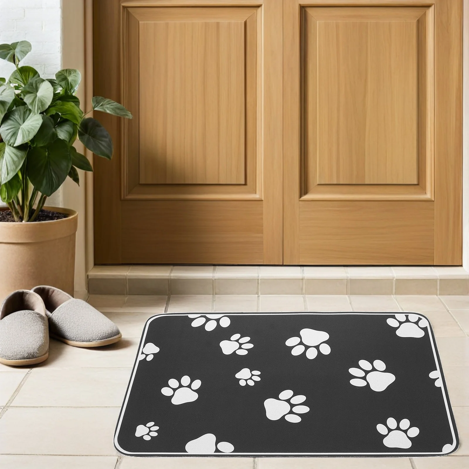 

3pcs Waterproof Pet Dining Non-Slip Absorbent Floor Mat for Dogs Cats Puppy Food Water Placemat Easy Clean Thermal Insulated Dog