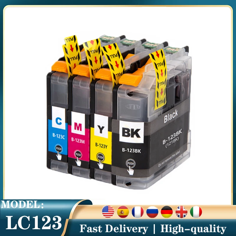 LC123 XL LC123 Compatible Ink Cartridge For Brother LC123 For MFC J4410DW J4510DW J870DW DCP J4110DW J132W J152W J552DW Printer