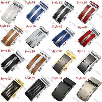 高級ブランドデザイナーメンズベルトバックルヘッド自動フィット 3.5 センチメートル幅穴なしラチェットベルトのみ合金メンズベルトバックル