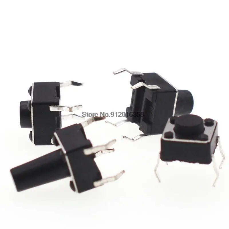 

6x6 6*6 series touch button touch micro switch 4 PIN micro-button copper feet Memontary Tactile Push Button Switch