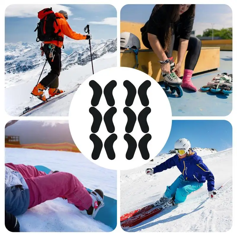Ski Boot Pads Snowboard Adhesive Foam Pads Ski Boot Ankle Wrap Pads Adhesive Snowboard And Ski Boot Inserts Protector ﻿