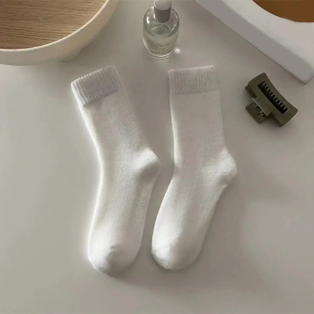 

Elasticity Women Hosiery Cozy Fleece-lined Winter Socks for Women Thick Knit Ankle High Crew Boot Socks for Weather for Women