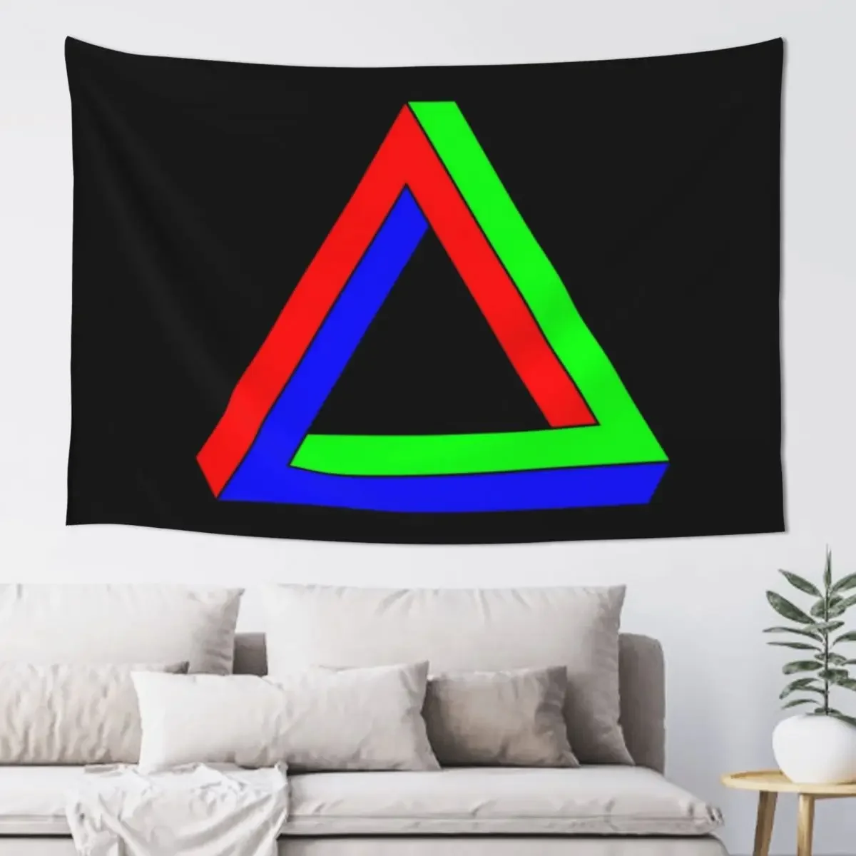 

Optical illusion Triangle Tapestry On The Wall Decoration Pictures Room Wall Aesthetic Room Decors Wall Hanging Tapestry