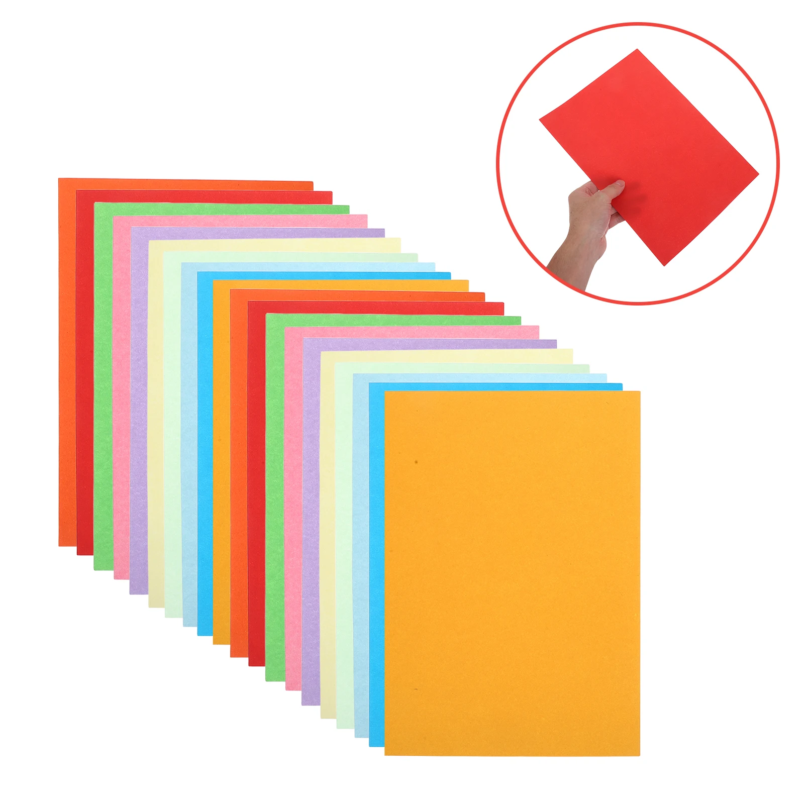 300 قطعة A4 ورق الطباعة الملون متعدد الألوان ورقة السائبة حزمة بطاقات نابضة بالحياة لمشاريع الحرف المكتبية المدرسية الإبداعية